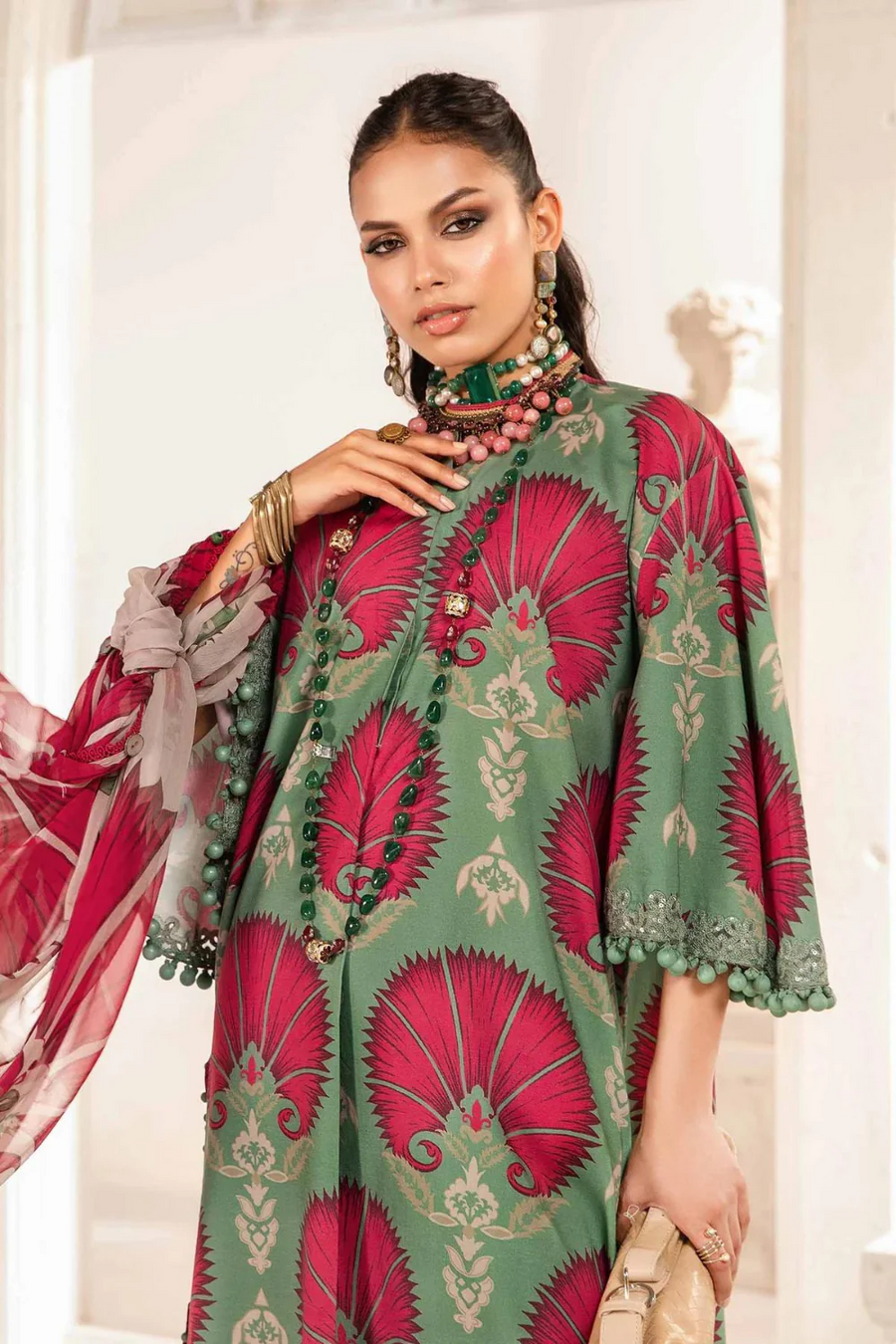 Maria B 3PC Digital Print LAWN - D-9A
