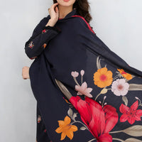 BAROQUE-3PC KHADDAR PRINTED SHIRT WITH KHADDAR PRINT DUPATTA AND PRINT TROUSER-12605