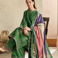 ZARA SHAH JAHAN - 3PC LAWN EMBROIDERED SHIRT WITH MANAAR PRINTED DUPATTA AND TROUSER - 3536