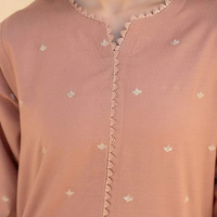 JAZMIN-2PC DHANAK EMBROIDERED SHIRT WITH DHANAK EMBROIDRED TROUSER-1017