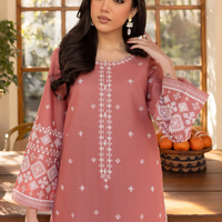 BATIK - UNSTITCHED 2PC LAWN EMBROIDRED SHIRT WITH LAWN EMBROIDRED SLEEVES - 3453