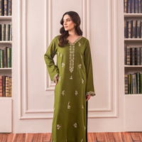 ASIM JOFA - 3PC UNSTITCHED LAWN EMBROIDERED SHIRT WITH BAMBER CHIFFON DUPATTA AND LAWN TROUSER - 3575