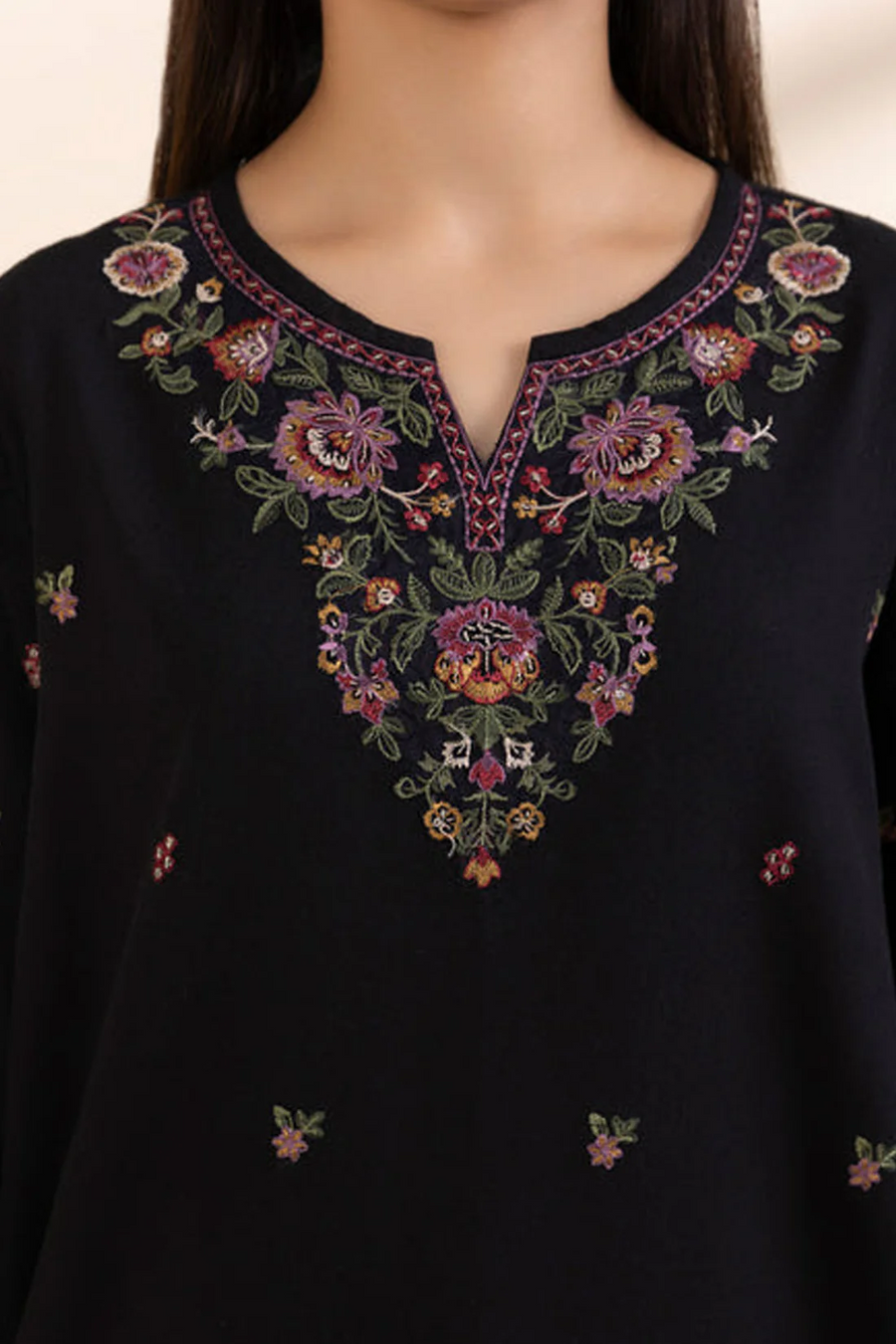 SAPPHIRE-3PC UNSTITCHED LAWN EMBROIDERED SHIRT WITH MONARK PRINT DUAPATTA & TROUSER-3606