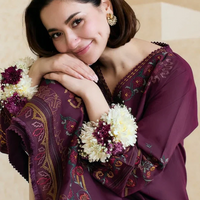 ZARA SHAHJAHAN - 3PC LAWN EMBROIDERED SHIRT WITH ORGANZA EMBROIDERED DUPATTA AND TROUSER - 3826