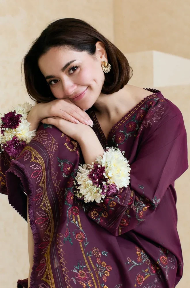 ZARA SHAHJAHAN - 3PC LAWN EMBROIDERED SHIRT WITH ORGANZA EMBROIDERED DUPATTA AND TROUSER - 3826