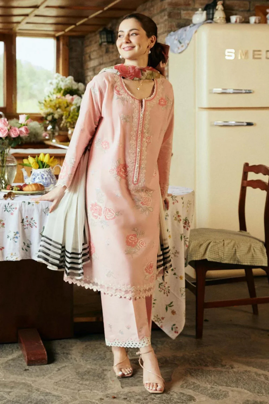 Zara ShahJahan 3PC Lawn Embroidered NSZ - 1518