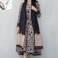 BAROUQE-3PC KHADDAR PRINTED SHIRT WITH KHADDAR PRINT DUPATTA AND PRINT TROUSER-12560