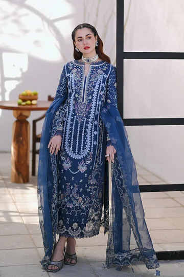 Qalamkar 3 Piece Embroidered Lawn Suit - NSQ 2545