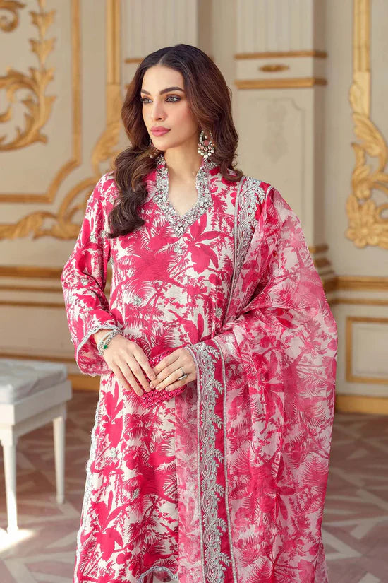 CHARIZMA - 3PC USTITCHED KARANDI PRINTED SHIRT WITH KARANDI PRINTED DUPATTA AND TROUSER-12580