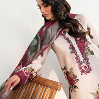 IZNIK - 3PC USTITCHED KARANDI PRINTED SHIRT WITH KARANDI PRINTED DUPATTA AND TROUSER-12572