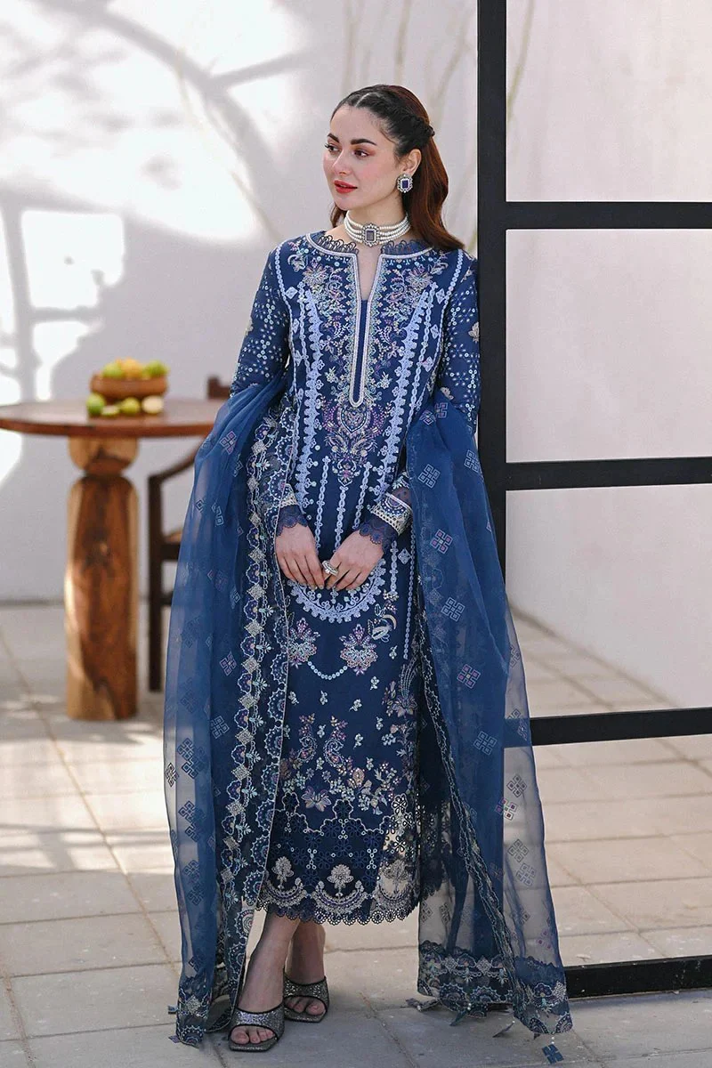 Qalamkar 3 Piece Embroidered Lawn Suit - NSQ 2545