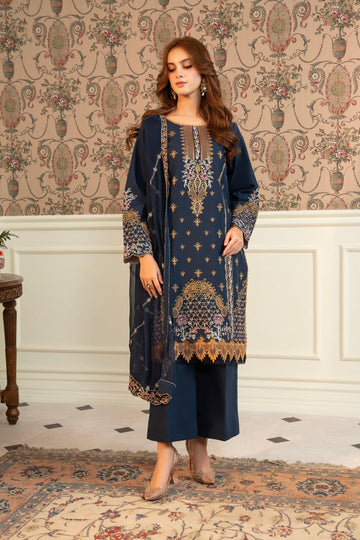 Maisa By Seven Star 3 Piece Stitched Embroidered Lawn | CLE-0202