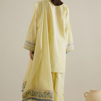 Zara Shahjahan 3PC LAWN EMBROIDERED SHIRT WITH Embroidered Dupatta - NS 0221
