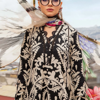 MARIA.B-3PC KHADDAR PRINTED EMB SHIRT WITH KHADDAR PRINTED DUPATTA AND PRINTED TROUSER-MPT-1269