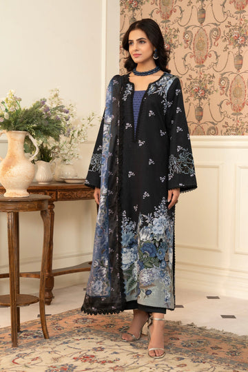 Maisa 3 Piece Unstitched Printed Embroidered Lawn Suit | MPT-2611