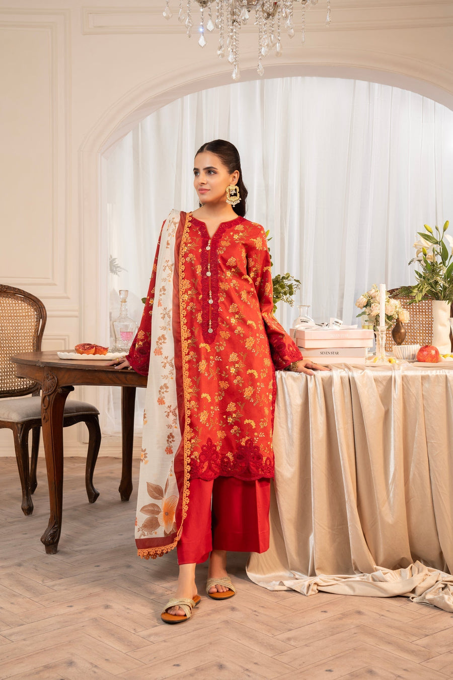 Maisa By Seven Star 3 Piece Stitched Printed Lawn | MPT-2617