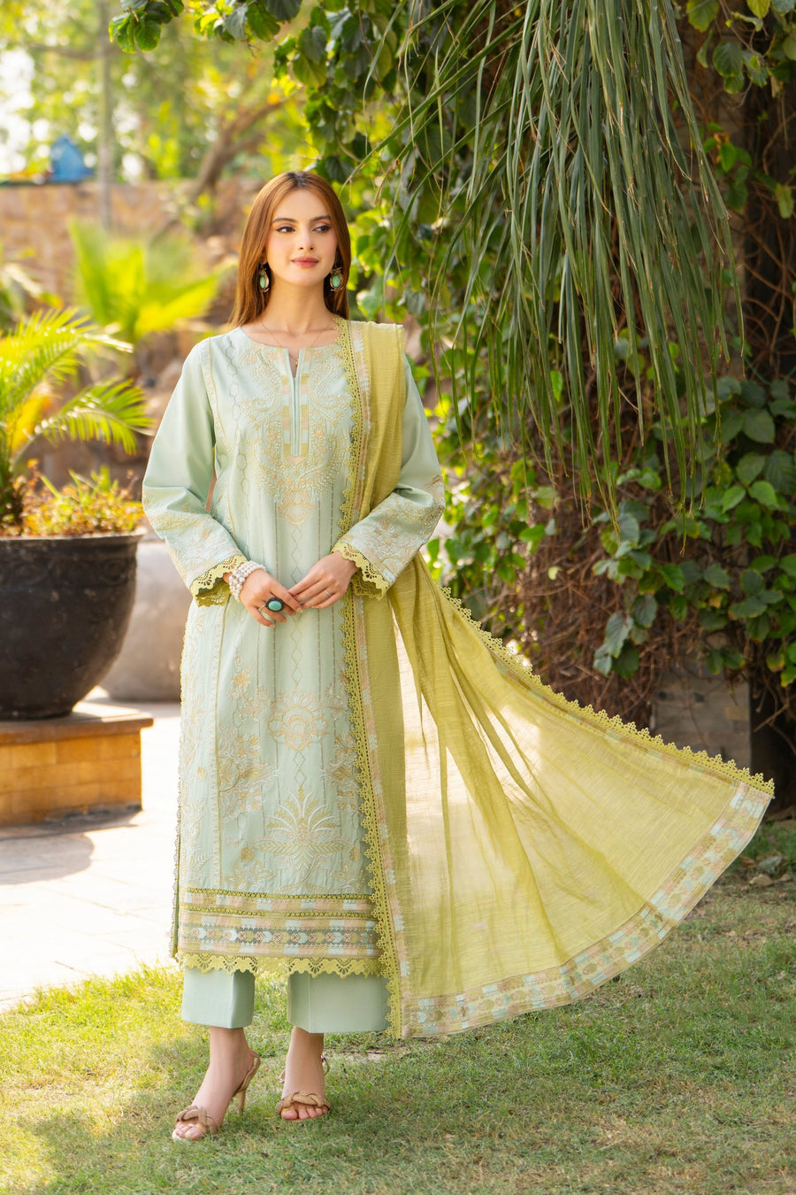 Maisa by Seven Star 3 Piece Stitched Embroidered Lawn | CLE-0210