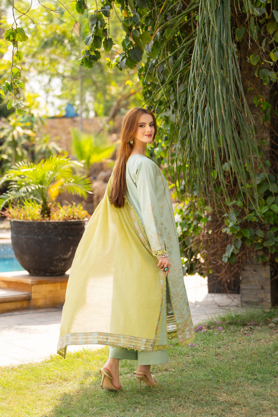 Maisa by Seven Star 3 Piece Stitched Embroidered Lawn | CLE-0210