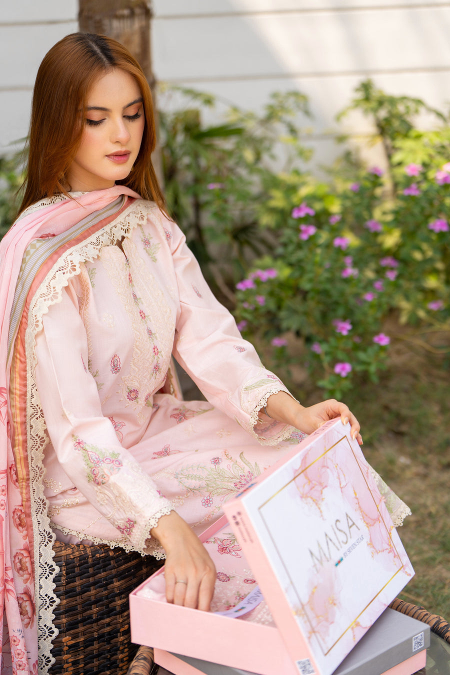 Maisa by Seven Star 3 Piece Stitched Embroidered Lawn | CLE-0208