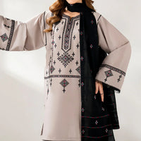 JAZMIN-3PC DHANAK EMBROIDERED SHIRT WITH CHIFFON EMB DUPATTA AND TROUSER-4192