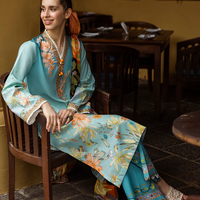 MUSHQ-3PC LAWN PRINTED SHIRT WITH CHIFFON PRINT DUPATTA AND PRINT TROUSER-BIC-2507