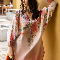 MUSHQ-3PC LAWN PRINTED SHIRT WITH CHIFFON PRINT DUPATTA AND PRINT TROUSER-BIC-2508