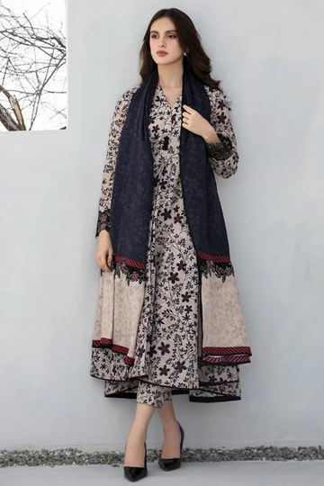 Baroque 3PC Digital Print LAWN NS - 1513