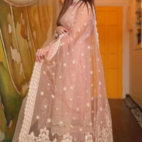 FAIZA SAQLAIN - 3PC LAWN EMBROIDERED SHIRT WITH ORGANZA EMBROIDERED - N 5602