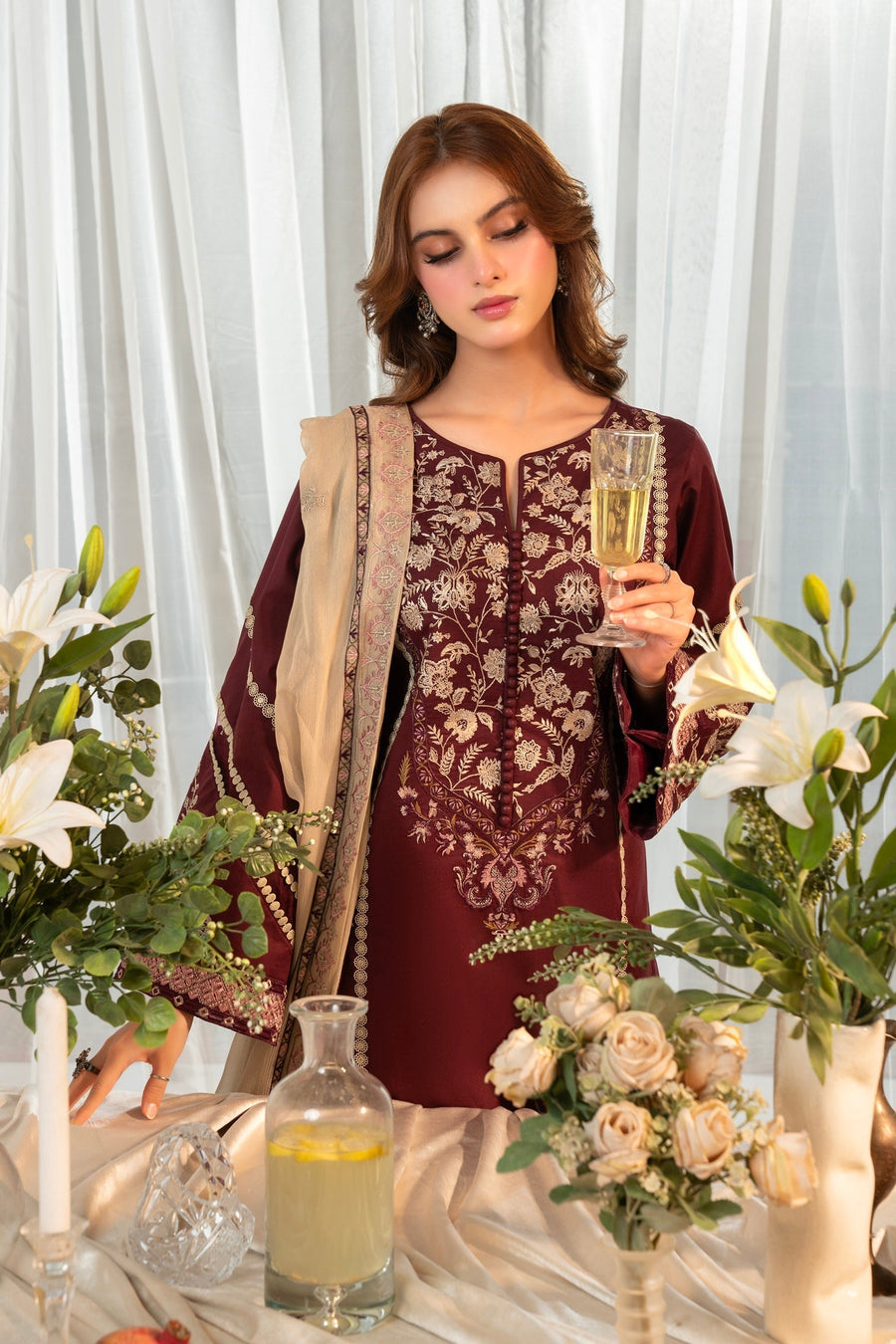 Maisa By Seven Star 3 Piece Stitched Embroidered Lawn | CLE-0204