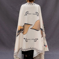 URGE - 3PC UNSTITCHED LAWN EMBROIDERED SHIRT WITH MONARK PRINT DUPATTA AND TROUSER-3516