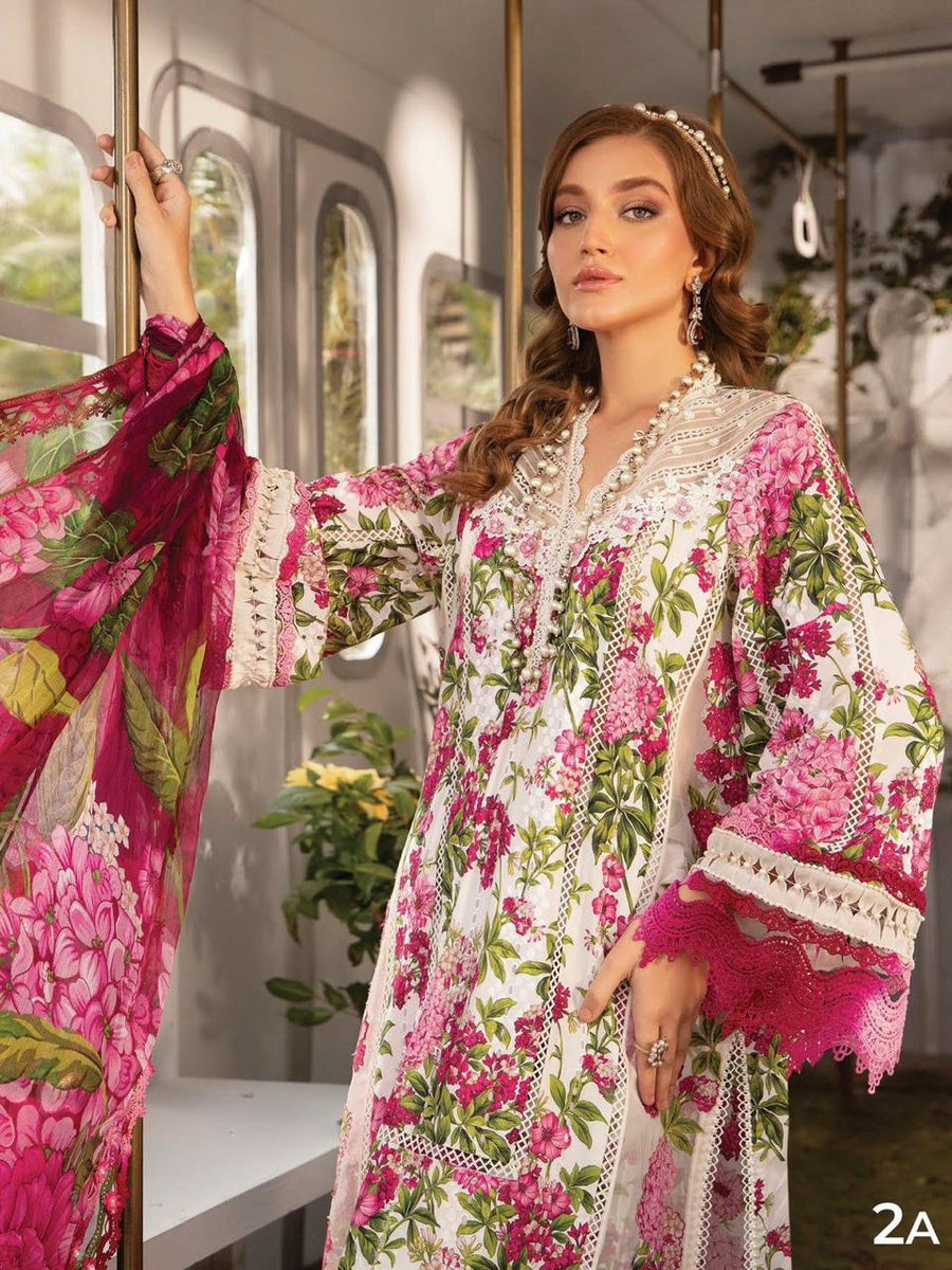 Maria B - UNSTITCHED 3PC LAWN EMBROIDERED - MPT-24