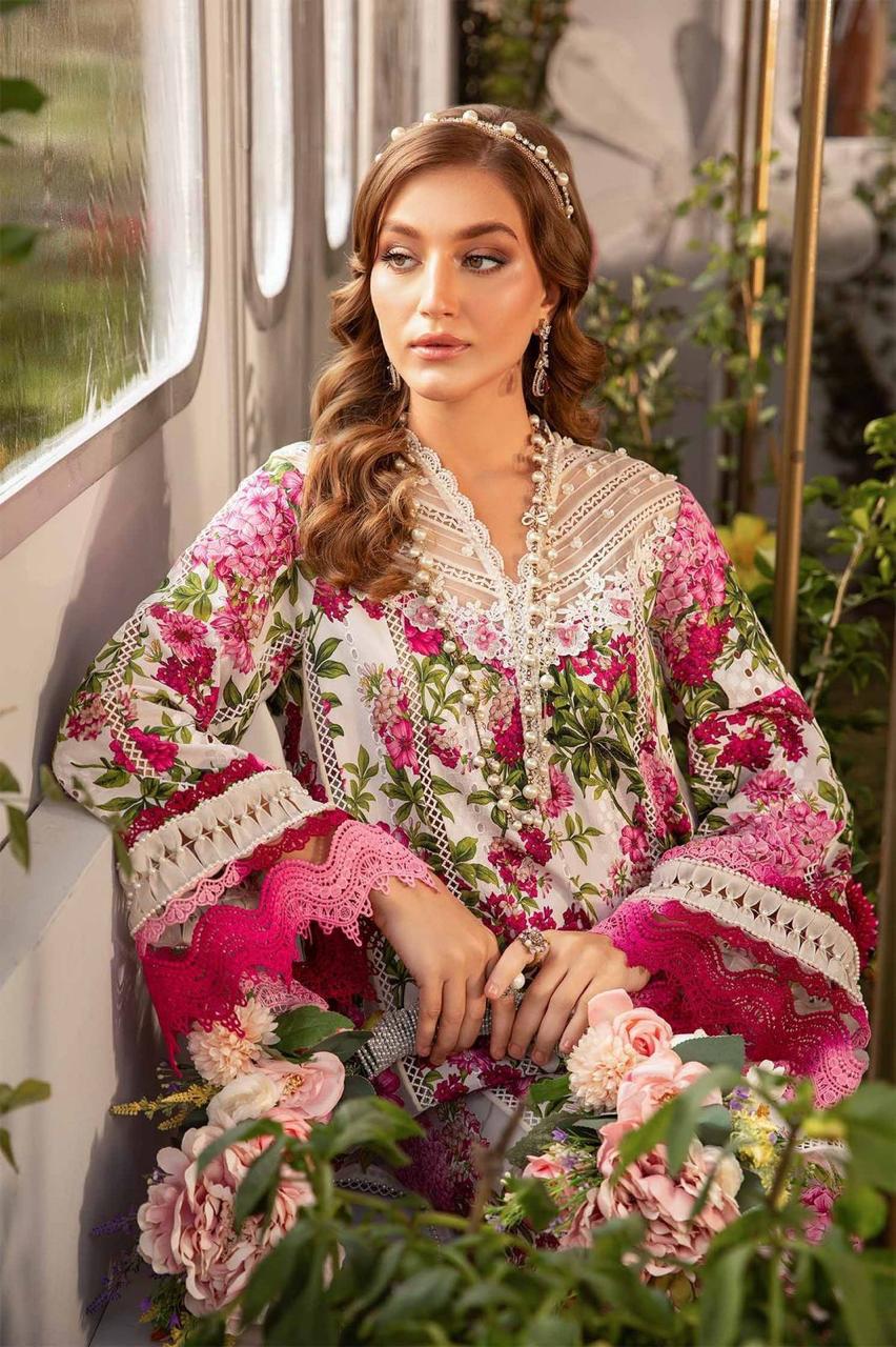 Maria B - UNSTITCHED 3PC LAWN EMBROIDERED - MPT-24