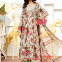 MARIA.B-3 Pcs Digital Printed Embroidered Lawn MB 425