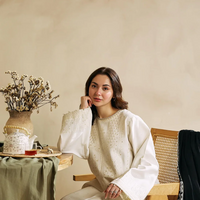 ZARA SHAHJAHAN-3PC DHANAK EMBROIDERED SHIRT WITH SLUB DHANAK EMBROIDERED SHAWL-14010