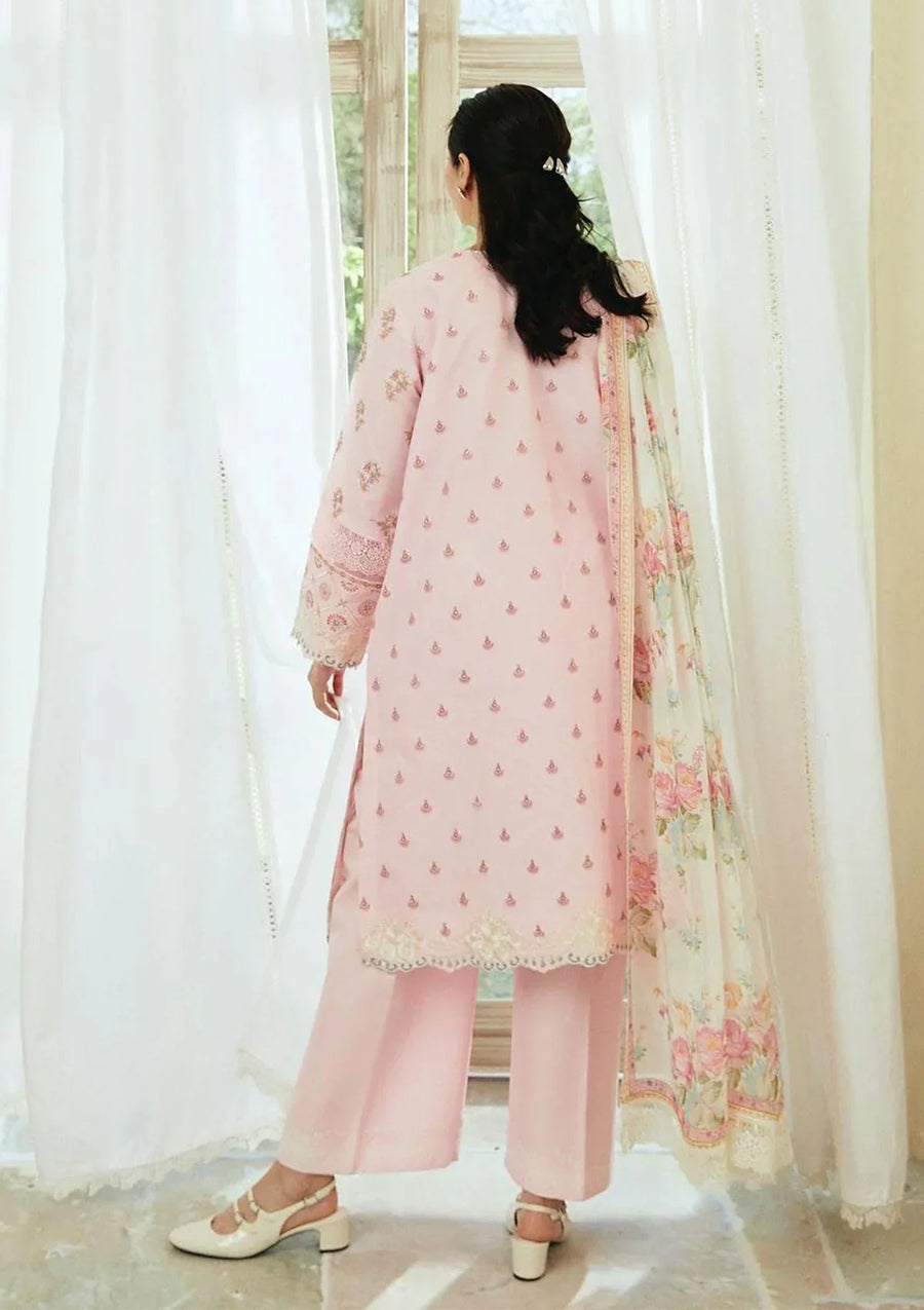 Coco - Dhanak 3PC Unstitched Embroidered Shirt with Digital Printed Wool Shawl-13193