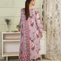 BAROQUE - 3PC USTITCHED KARANDI PRINTED SHIRT WITH KARANDI PRINTED DUPATTA AND TROUSER-BIC-12581