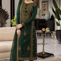 Asim Jofa Dhanak 3PC Unstitched Embroidered With Chiffon Embroidered Dupatta - 4139