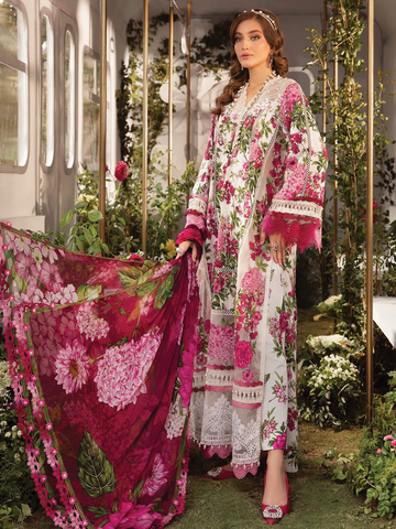 Maria B - UNSTITCHED 3PC LAWN EMBROIDERED - MPT-24