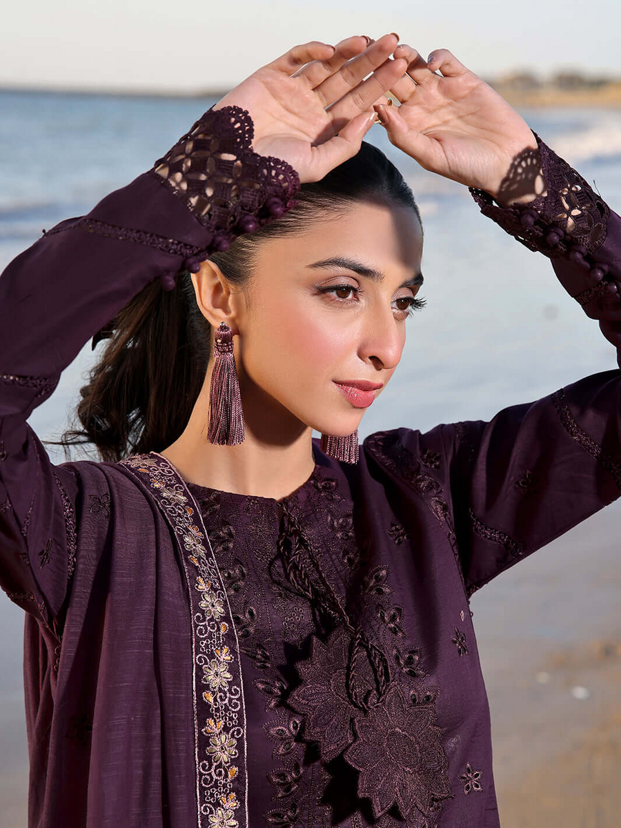 Saahil by Izel  3PC Embroidered Lawn Suit - IZL 24